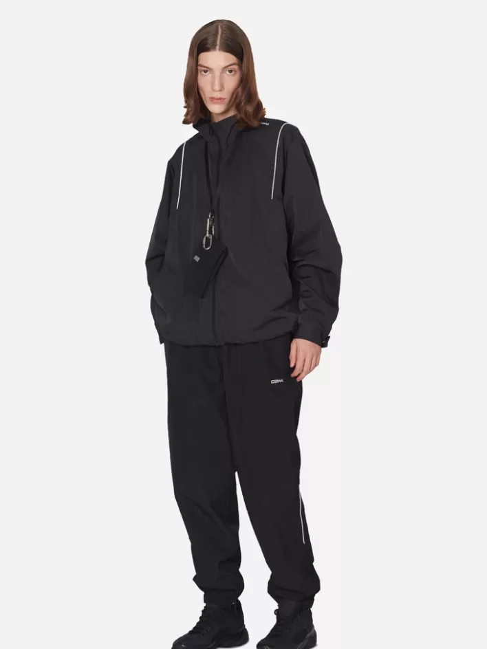 001__mtro_piped_3m_reflective_track_jacket_2.webp Best C2H4 001 - Mtro Piped 3M Reflective Track Jacket Black