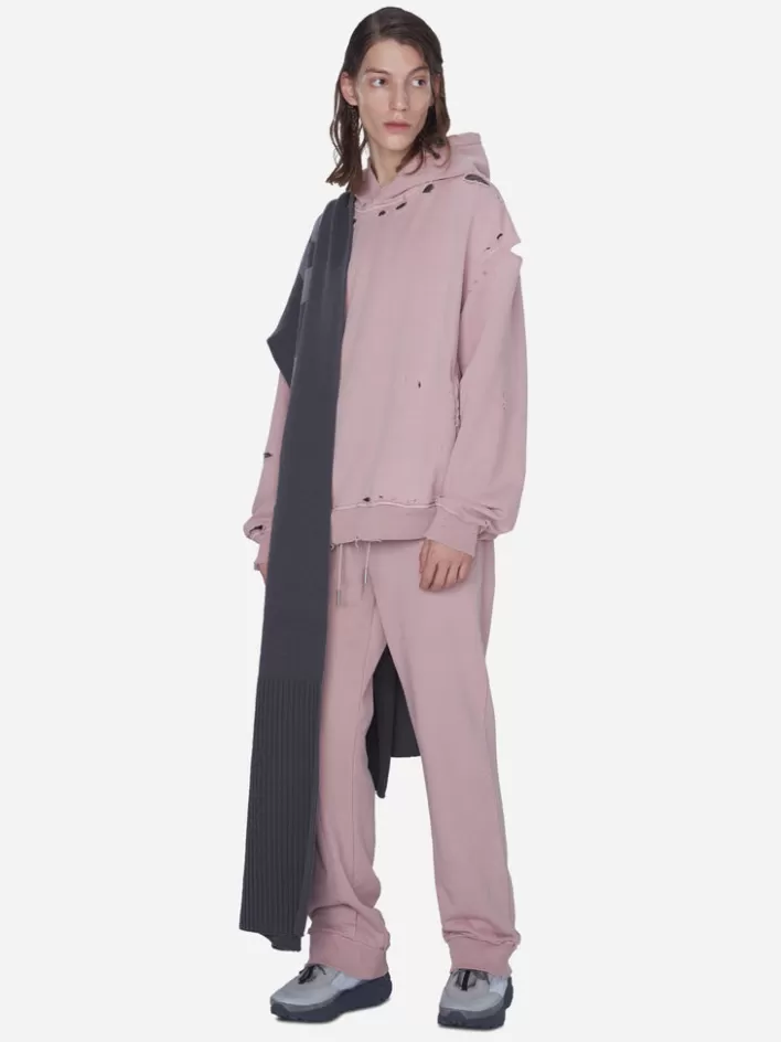 001__orpa_knit_panelled_scarf_3.webp Store C2H4 001 - Orpa Knit Panelled Scarf Dark Gray