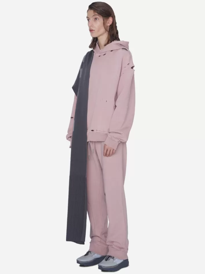 001__orpa_knit_panelled_scarf_5.webp Store C2H4 001 - Orpa Knit Panelled Scarf Dark Gray