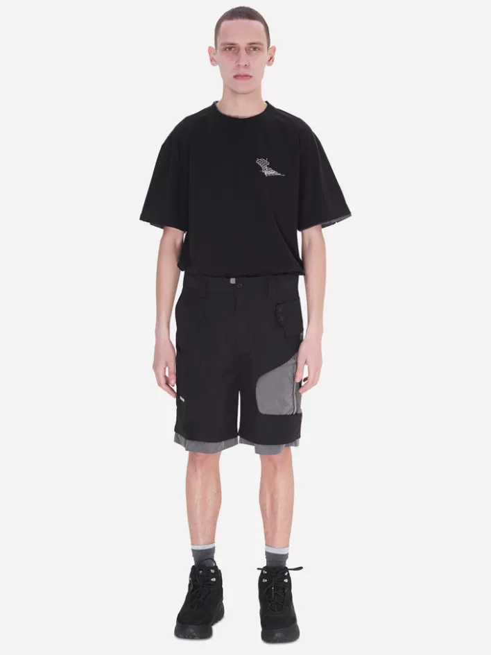 001x__crooked_double_layered_tactical_shorts_2.webp Best Sale C2H4 001-X - Crooked Double Layered Tactical Shorts Black