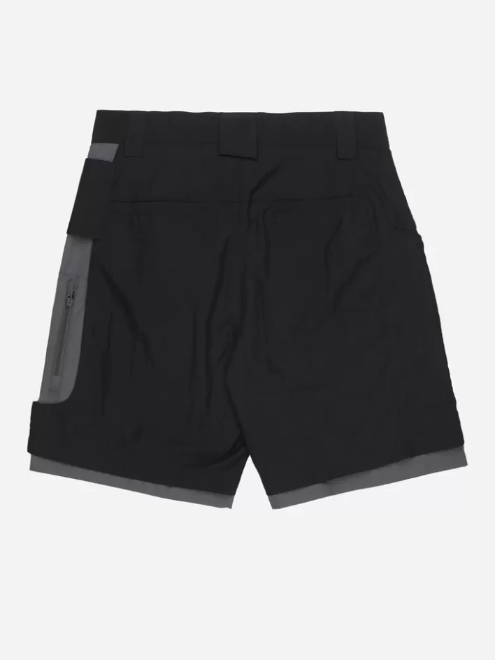 001x__crooked_double_layered_tactical_shorts_6.webp Best Sale C2H4 001-X - Crooked Double Layered Tactical Shorts Black