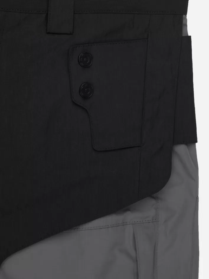 001x__crooked_double_layered_tactical_shorts_8.webp Best Sale C2H4 001-X - Crooked Double Layered Tactical Shorts Black