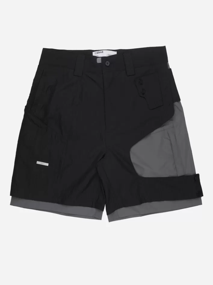 001x__crooked_double_layered_tactical_shorts_9.webp Best Sale C2H4 001-X - Crooked Double Layered Tactical Shorts Black