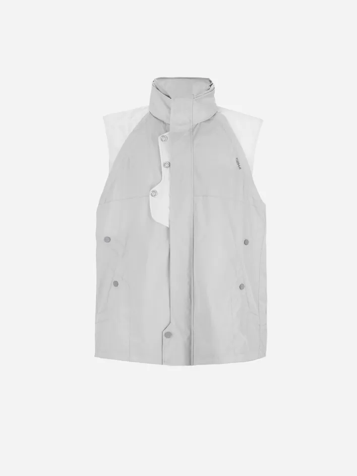 001x__panelled_intervein_stitch_convertible_track_jacket_9.webp Cheap C2H4 001-X - Panelled Intervein Stitch Convertible Track Jacket Lark Khaki