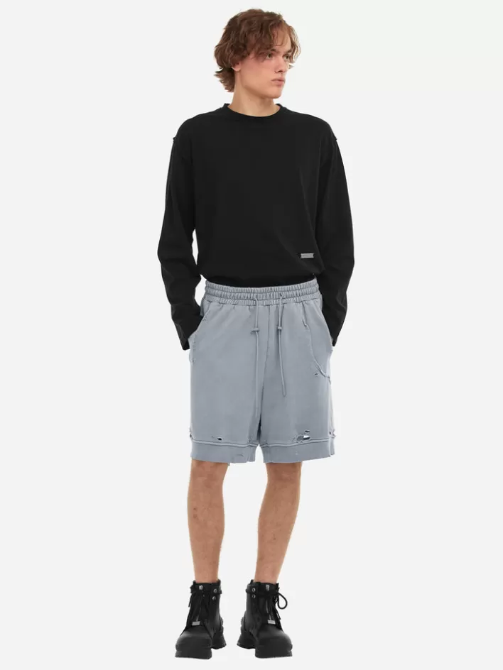 001x__ruin_distressed_sweat_shorts_2-1.webp Clearance C2H4 001-X - Ruin Distressed Sweat Shorts Neutral Gray