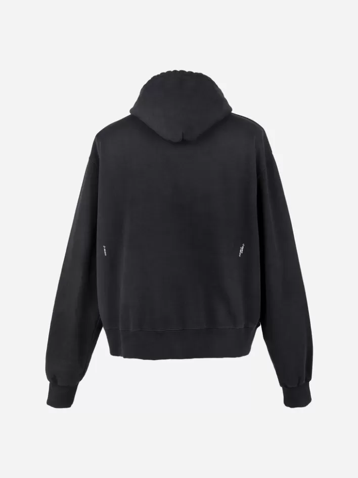Hot C2H4 002 - Metal Tag Hoodie Black
