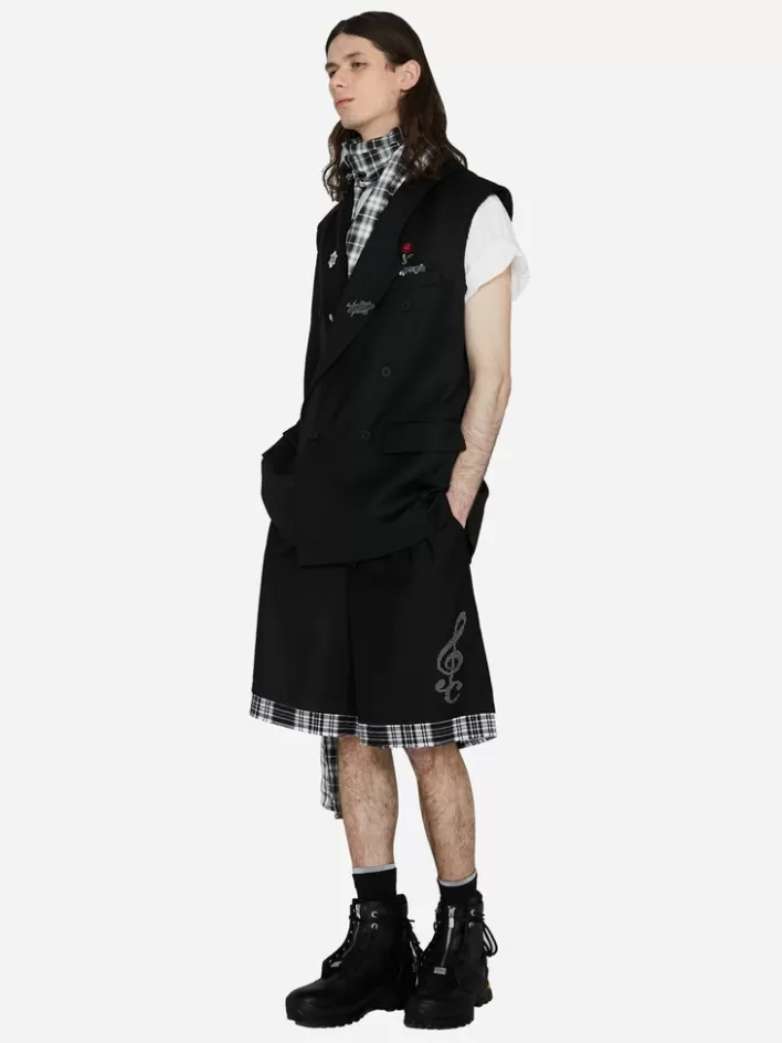 003__alternate_scarf_variant_tailored_sleeveless_jacket_3.webp Hot C2H4 003 - Alternate Scarf Variant Tailored Sleeveless Jacket Black