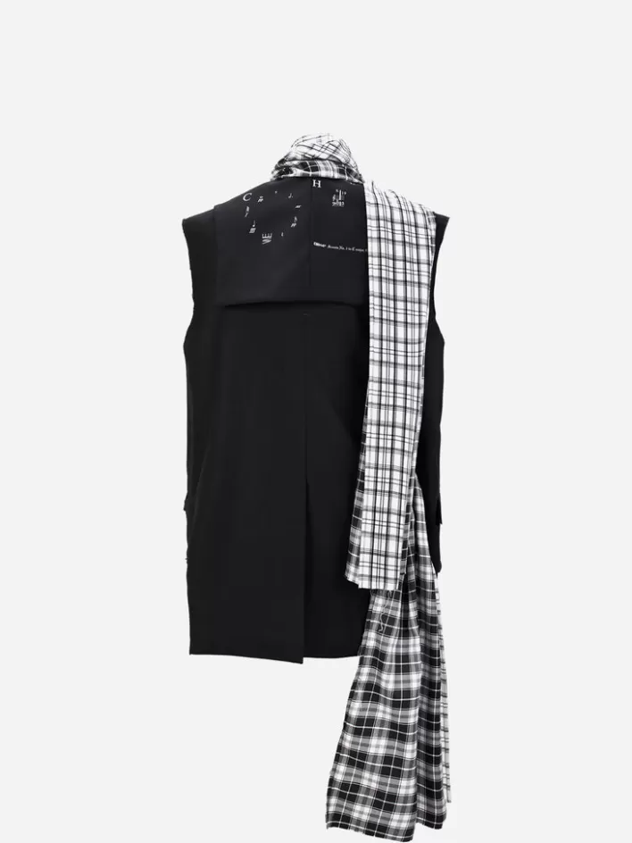 003__alternate_scarf_variant_tailored_sleeveless_jacket_5.webp Hot C2H4 003 - Alternate Scarf Variant Tailored Sleeveless Jacket Black