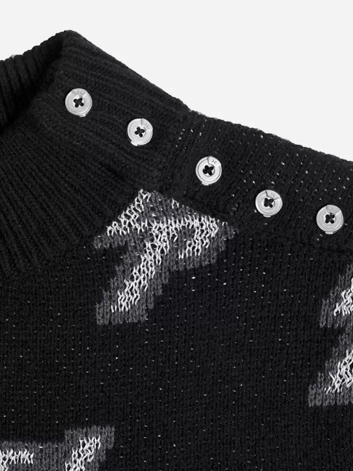 003__reflective_knit_vest_7.webp Online C2H4 003 - Reflective Knit Vest Black