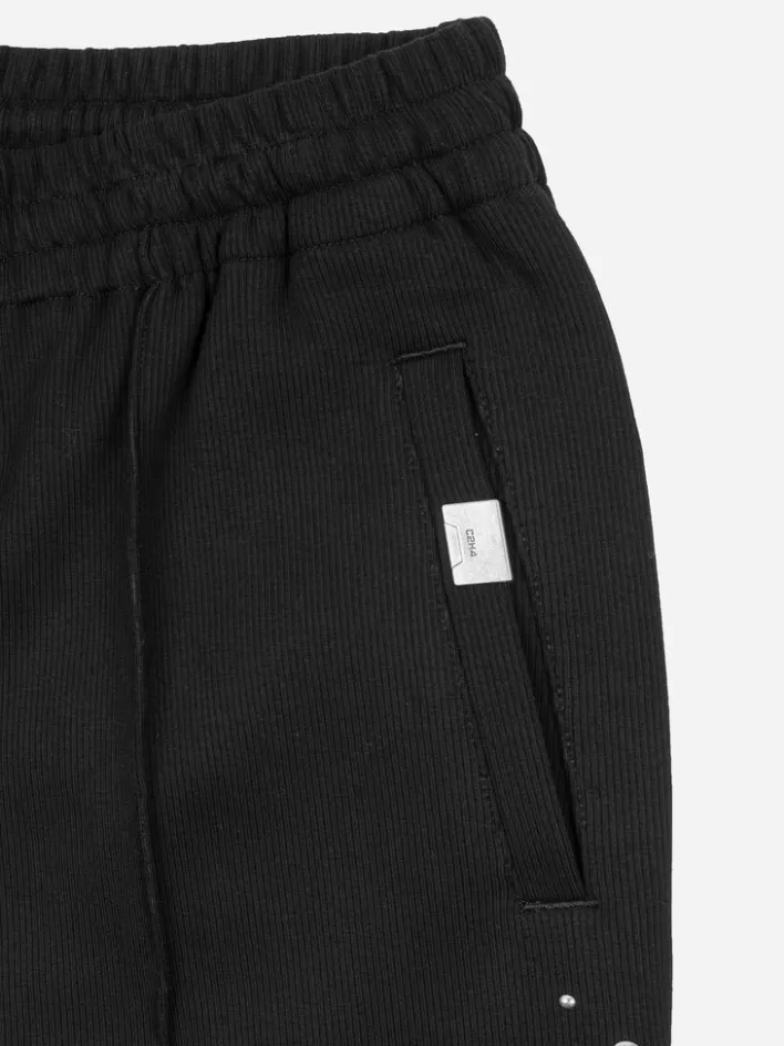 004__asteroid_rivet_zippered_sweatpants_11.webp Best C2H4 004 - Asteroid Rivet Zippered Sweatpants Black