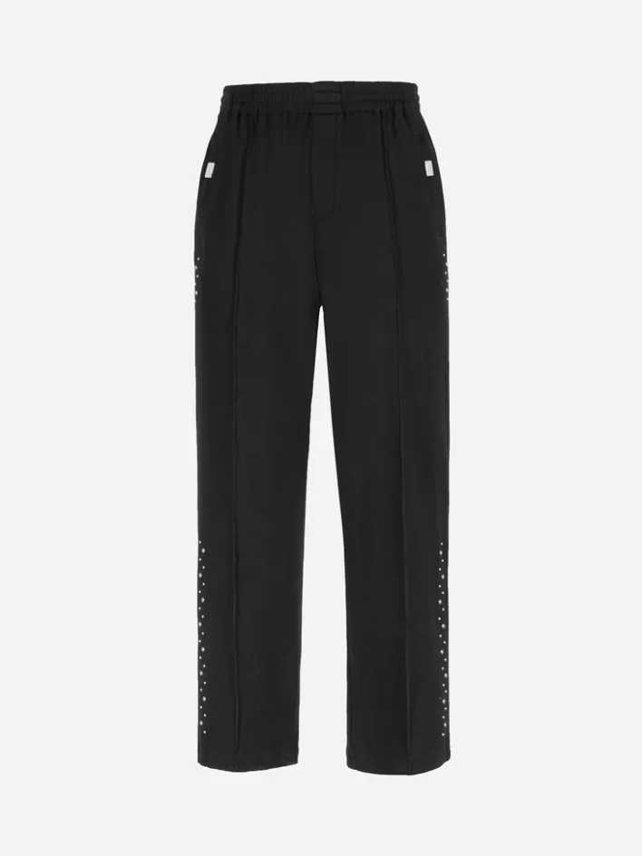 004__asteroid_rivet_zippered_sweatpants_4.webp Best C2H4 004 - Asteroid Rivet Zippered Sweatpants Black