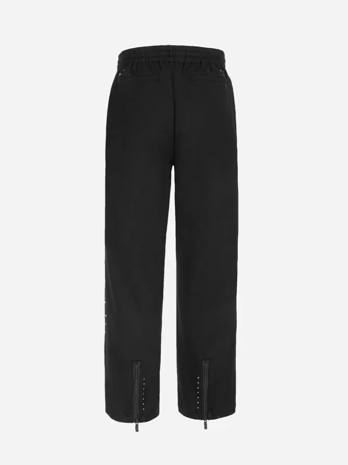 004__asteroid_rivet_zippered_sweatpants_5.webp Best C2H4 004 - Asteroid Rivet Zippered Sweatpants Black
