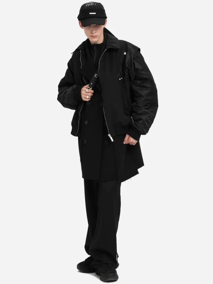 004__quilted_intervein_layered_bomber_jacket_2.webp Outlet C2H4 004 - Quilted Intervein Layered Bomber Jacket Techno Black