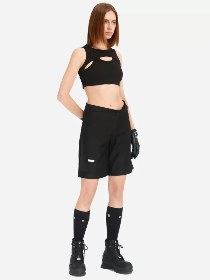 005__asymmetric_layered_shorts_3.webp Clearance C2H4 005 - Asymmetric Layered Shorts Solemn Black