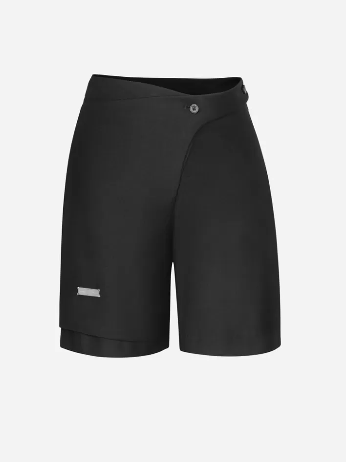 005__asymmetric_layered_shorts_4.webp Clearance C2H4 005 - Asymmetric Layered Shorts Solemn Black