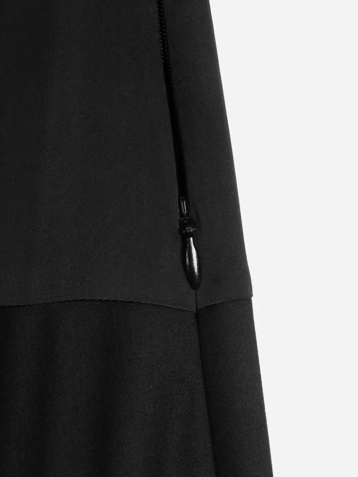 005__asymmetry_layered_mini_dress_8.webp Cheap C2H4 005 - Asymmetry Layered Mini Dress Glossy Black