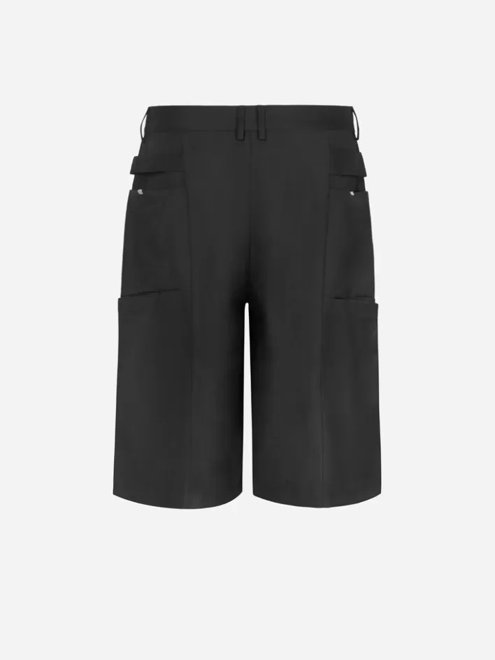 005__multi_pockets_wideleg_shorts_5.webp Sale C2H4 005 - Multi Pockets Wide-Leg Shorts Solemn Black