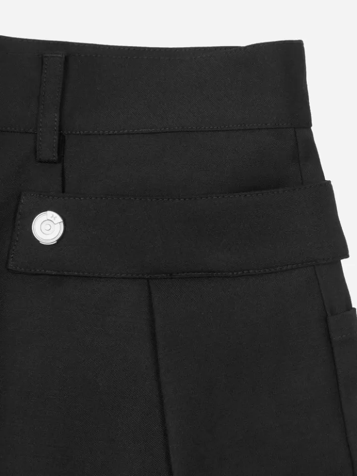 005__multi_pockets_wideleg_shorts_7.webp Sale C2H4 005 - Multi Pockets Wide-Leg Shorts Solemn Black