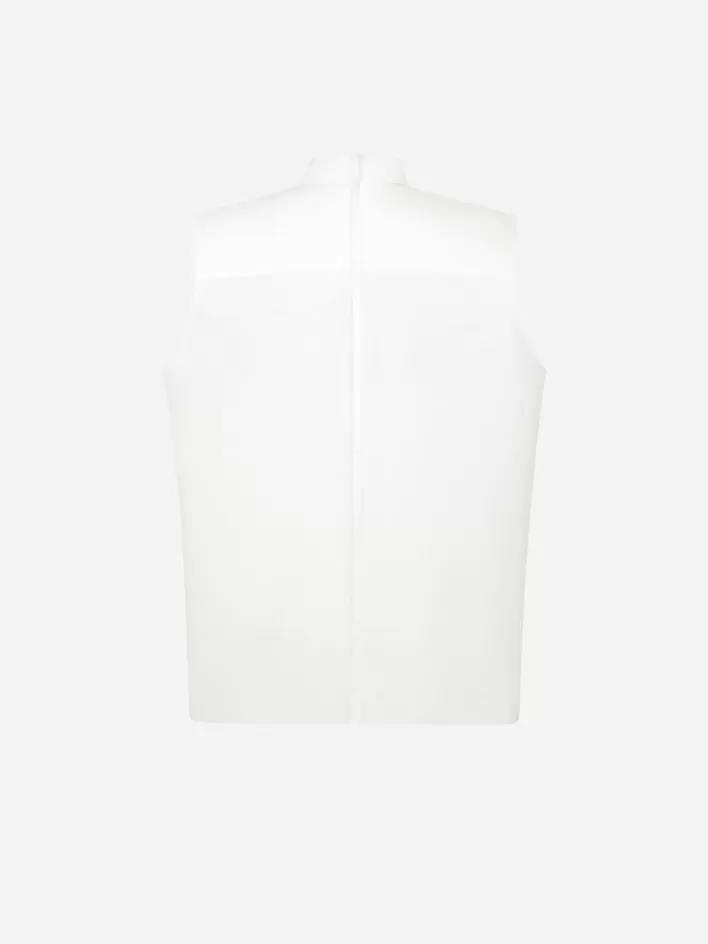 005__raw_edge_sleeveless_shirt_5.webp Best C2H4 005 - Raw Edge Sleeveless Shirt White