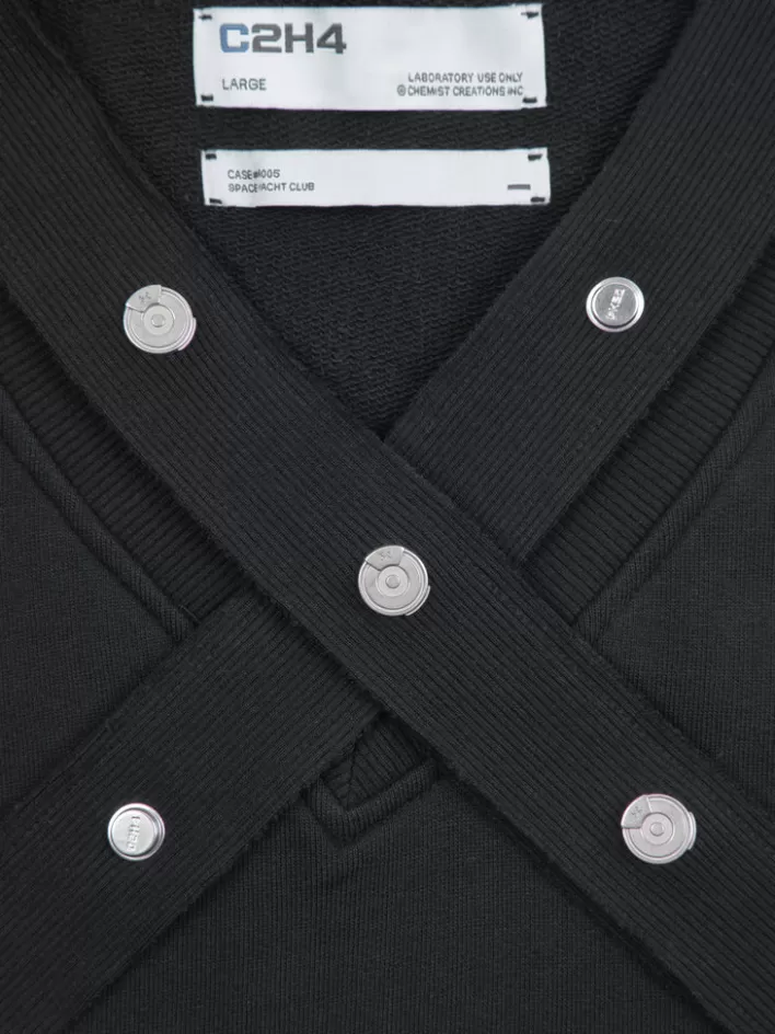 Best Sale C2H4 005 - Stagger Bandage Sweat Vest Vanward Black