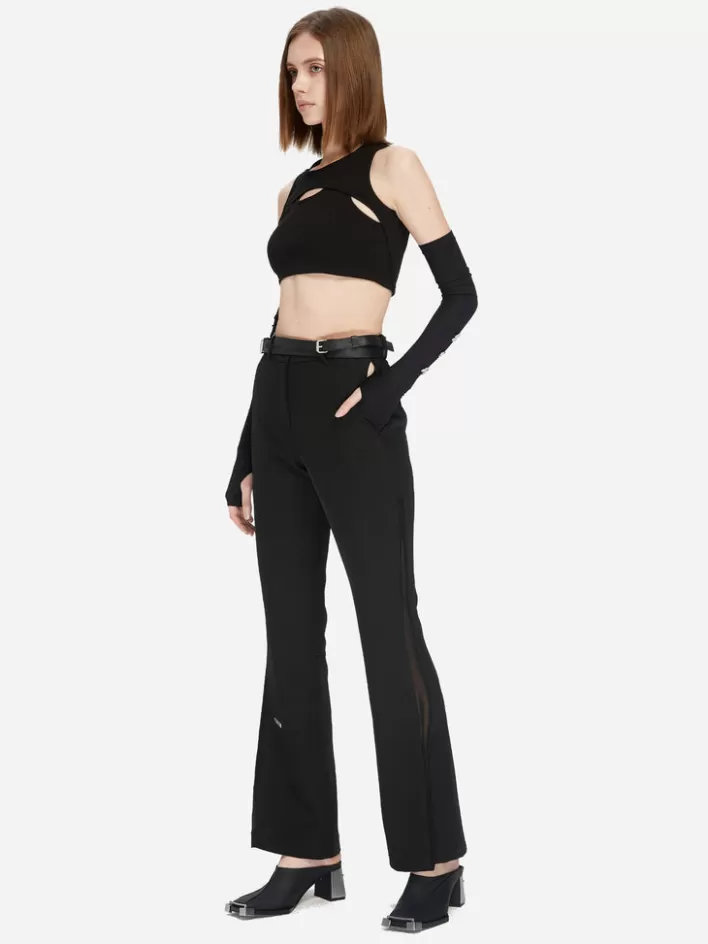 005__streamline_arc_cutout_trousers_2.webp Clearance C2H4 005 - Streamline Arc Cut-Out Trousers Solemn Black