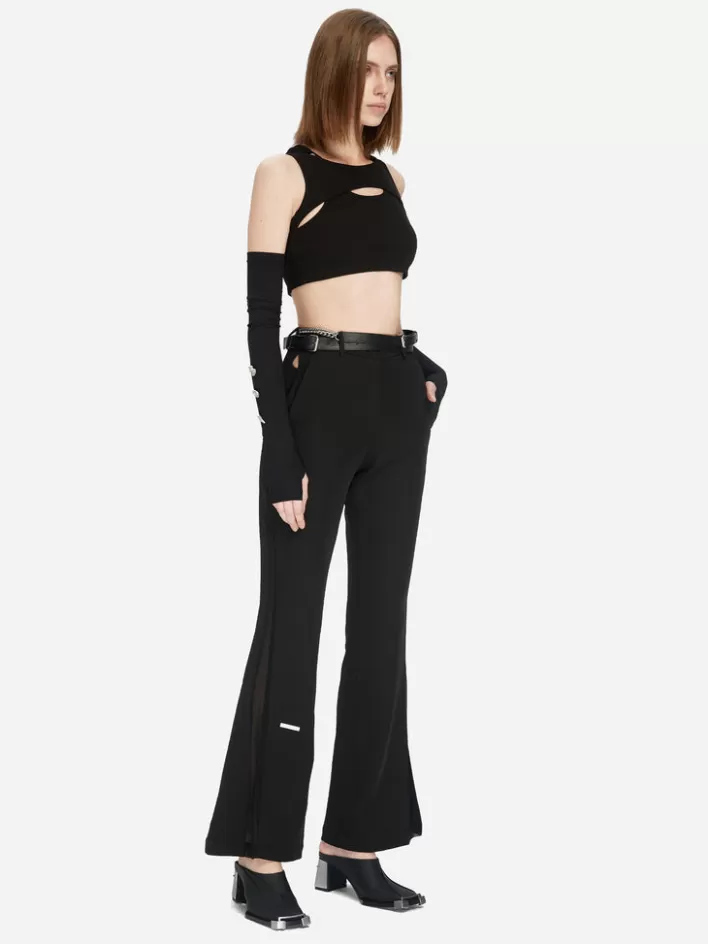 005__streamline_arc_cutout_trousers_3.webp Clearance C2H4 005 - Streamline Arc Cut-Out Trousers Solemn Black