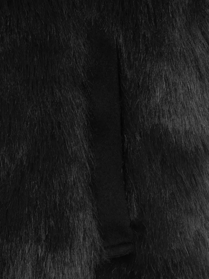 006__arch_paneled_fur_jacket_9.webp Sale C2H4 006 - Arch Paneled Fur Jacket Fuzzy Black