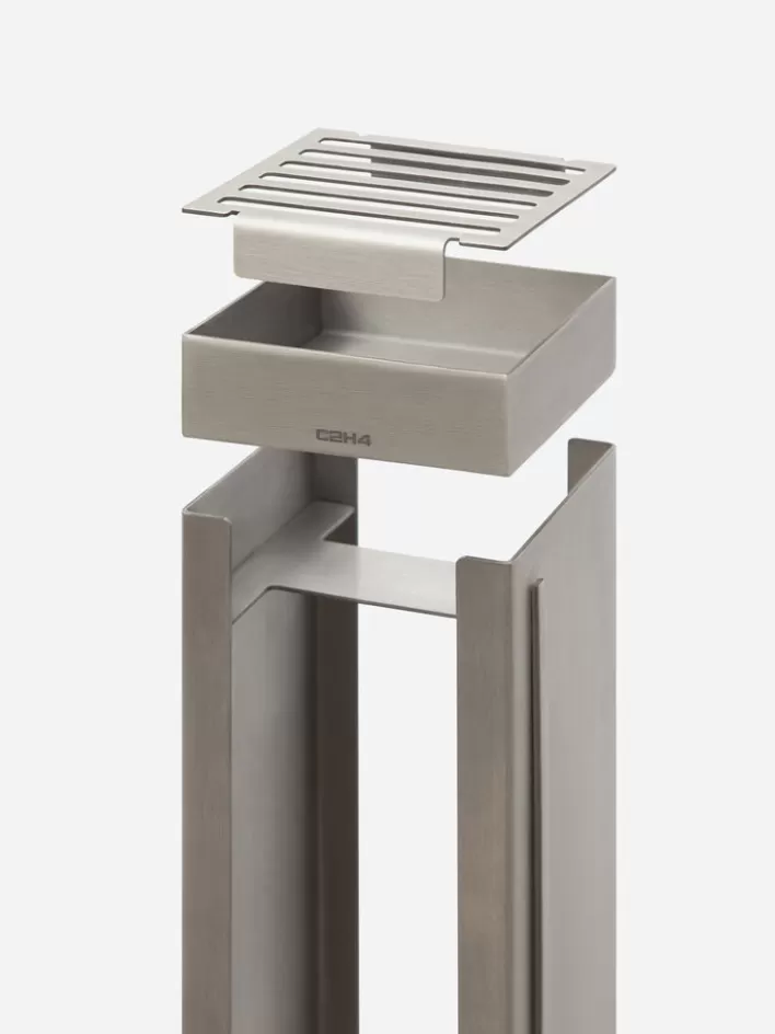 006__at2_floor_ashtray_5.webp New C2H4 006 - At-2 Floor Ashtray Silver