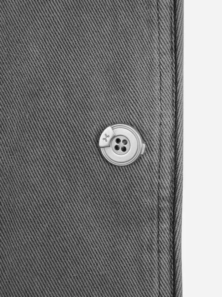 Outlet C2H4 006 - Cold-Dye Military Stagger Stripe Quilted Jacket Fogged Gray