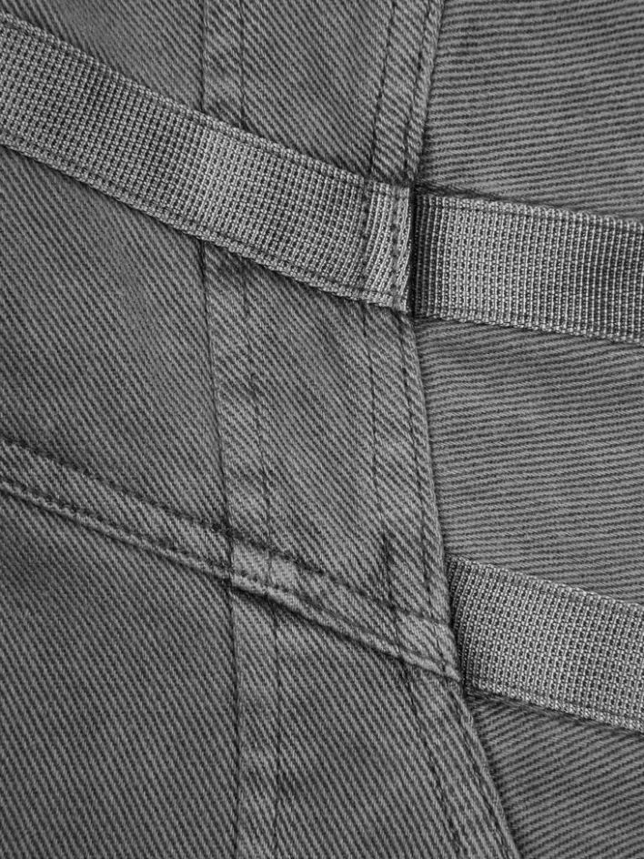 Outlet C2H4 006 - Cold-Dye Military Stagger Stripe Quilted Jacket Fogged Gray