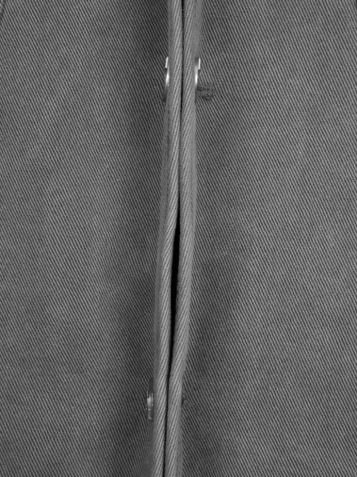 Outlet C2H4 006 - Cold-Dye Military Stagger Stripe Quilted Jacket Fogged Gray