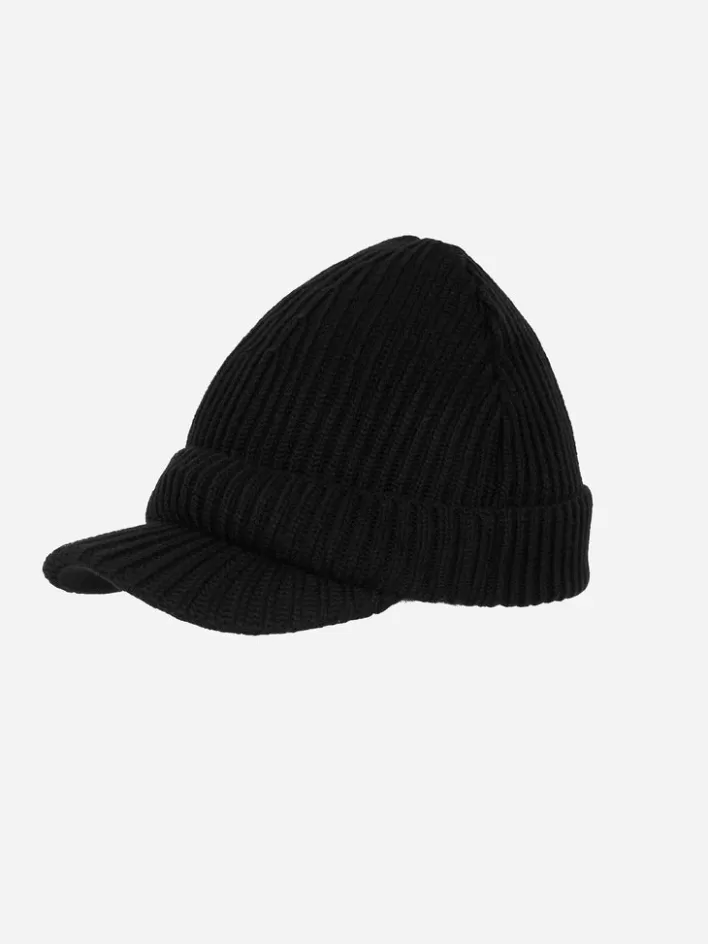 006__knit_covert_beanie_cap_2.webp Sale C2H4 006 - Knit Covert Beanie Cap Black