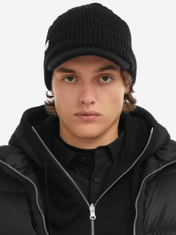 006__knit_covert_beanie_cap_4.webp Sale C2H4 006 - Knit Covert Beanie Cap Black