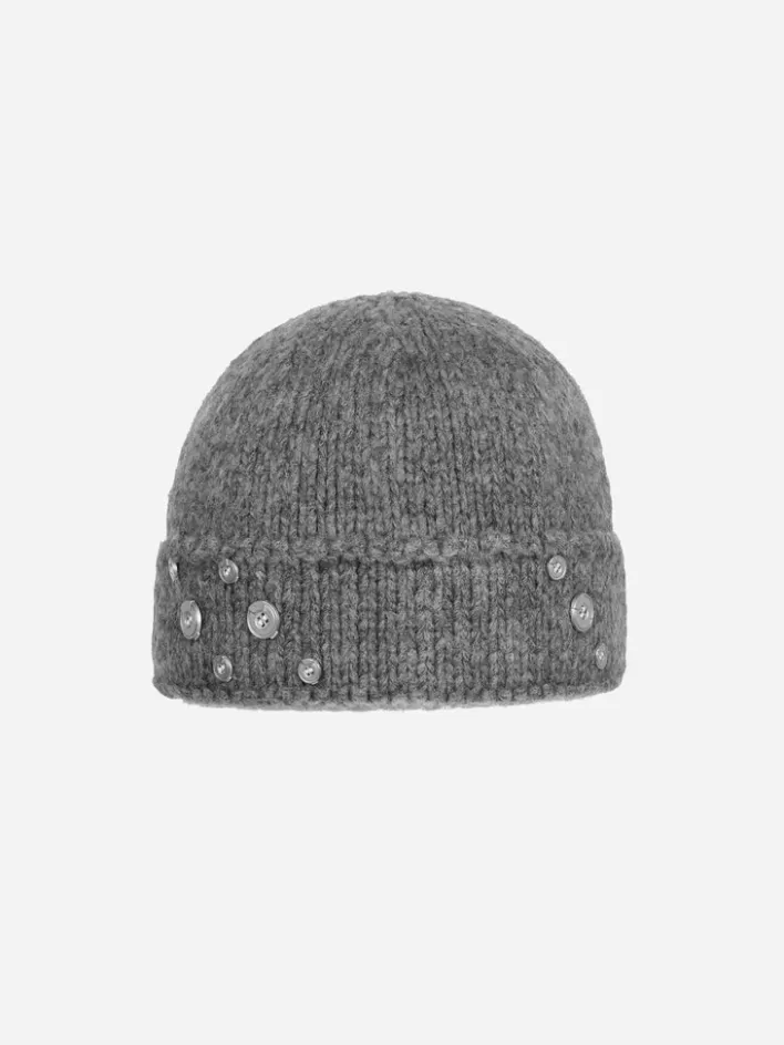 006__parallel_spot_knit_covert_beanie_2.webp Online C2H4 006 - "Parallel Spot" Knit Covert Beanie Fogged Gray