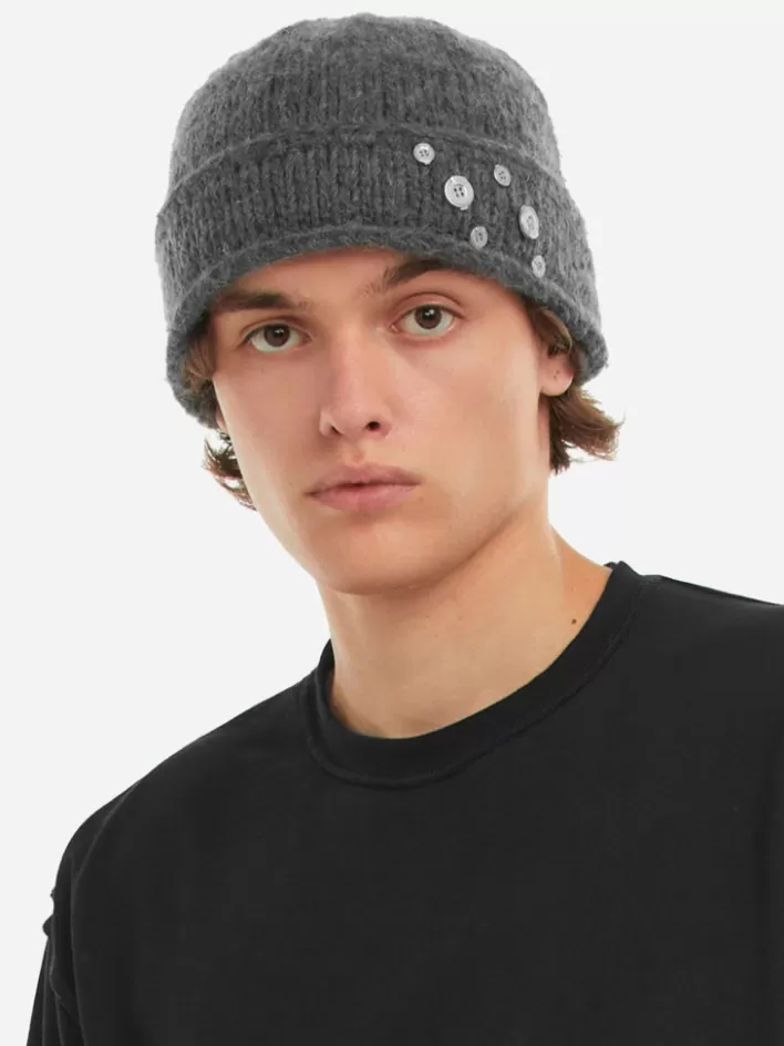 006__parallel_spot_knit_covert_beanie_3.webp Online C2H4 006 - "Parallel Spot" Knit Covert Beanie Fogged Gray