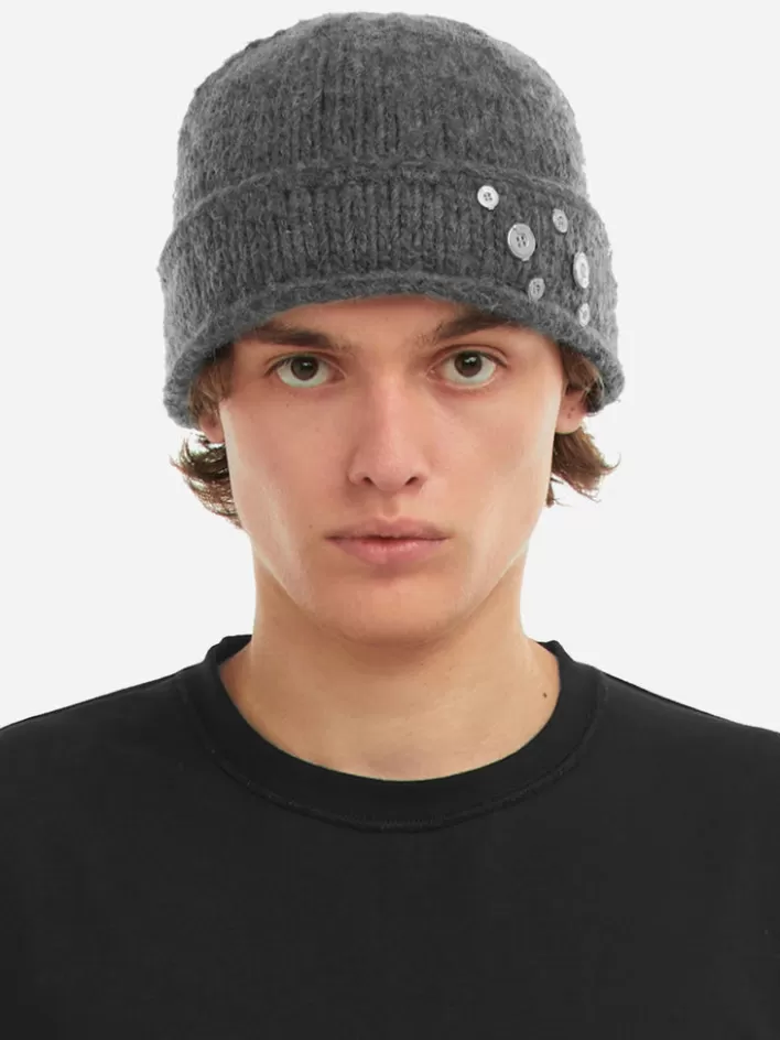 006__parallel_spot_knit_covert_beanie_4.webp Online C2H4 006 - "Parallel Spot" Knit Covert Beanie Fogged Gray