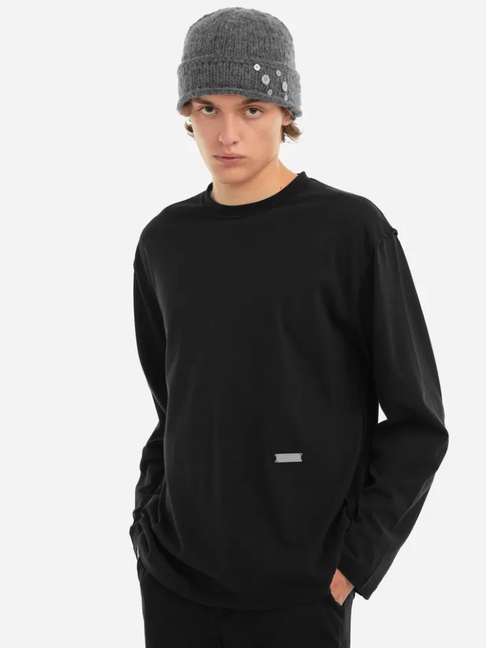 006__parallel_spot_knit_covert_beanie_5.webp Online C2H4 006 - "Parallel Spot" Knit Covert Beanie Fogged Gray