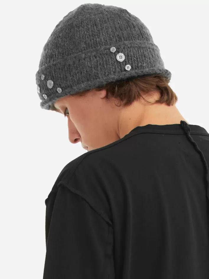 006__parallel_spot_knit_covert_beanie_6.webp Online C2H4 006 - "Parallel Spot" Knit Covert Beanie Fogged Gray