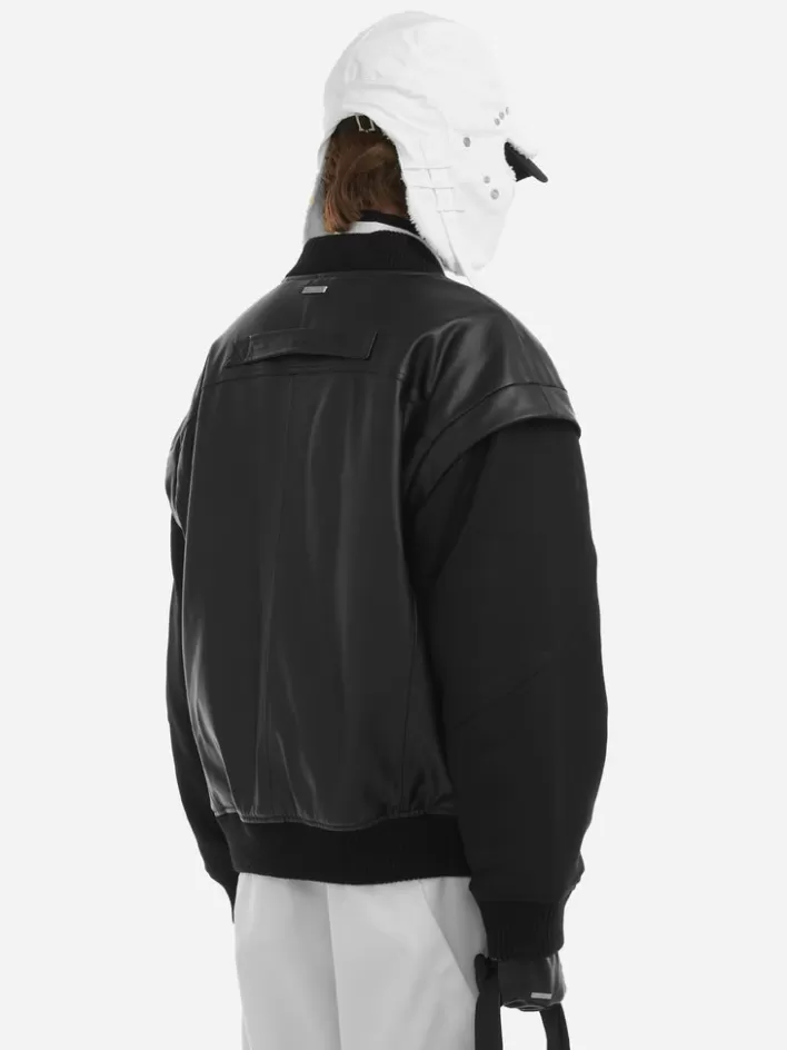 006__streamline_arch_panelled_bomber_jacket_1.webp Fashion C2H4 006 - Streamline Arch Panelled Bomber Jacket Black