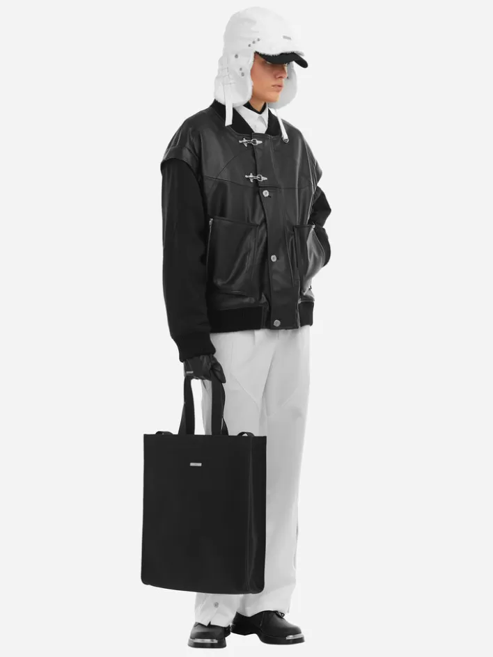 006__streamline_arch_panelled_bomber_jacket_3.webp Fashion C2H4 006 - Streamline Arch Panelled Bomber Jacket Black