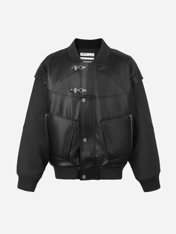 006__streamline_arch_panelled_bomber_jacket_4.webp Fashion C2H4 006 - Streamline Arch Panelled Bomber Jacket Black