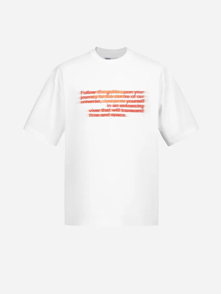 006__voyage_guideline_tshirt_4.webp Online C2H4 006 - "Voyage Guideline" T-Shirt White