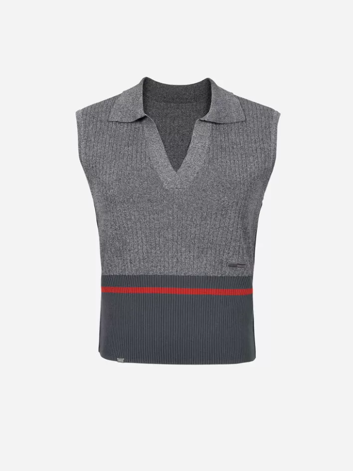 007__c_perriand_knit_vest_4-1.webp Online C2H4 007 - C. Perriand Knit Vest Gray