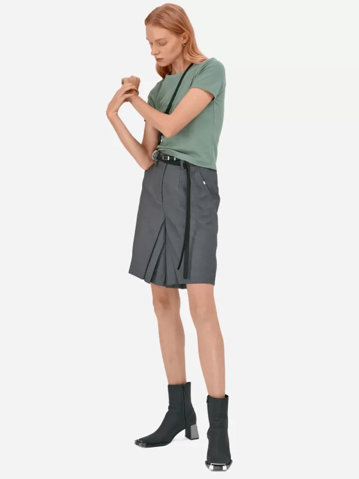 007__c_perriand_pleated_waistless_shorts_2.webp Shop C2H4 007 - C. Perriand Pleated Waistless Shorts Gray