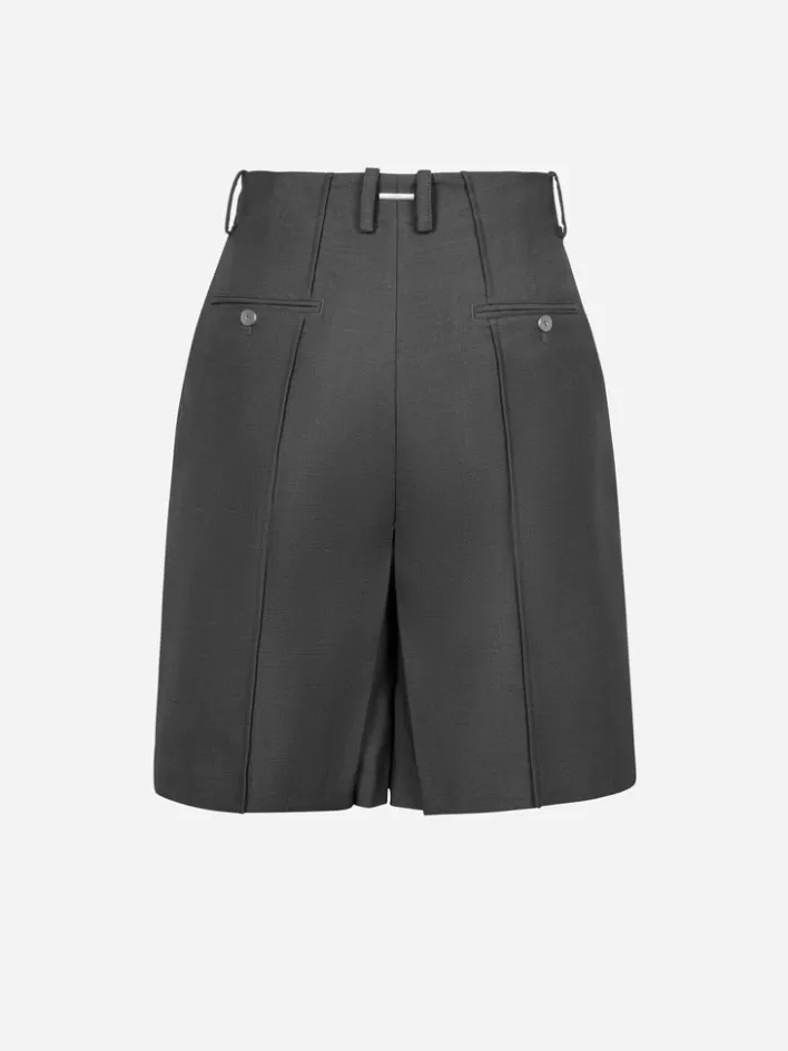 007__c_perriand_pleated_waistless_shorts_5.webp Shop C2H4 007 - C. Perriand Pleated Waistless Shorts Gray