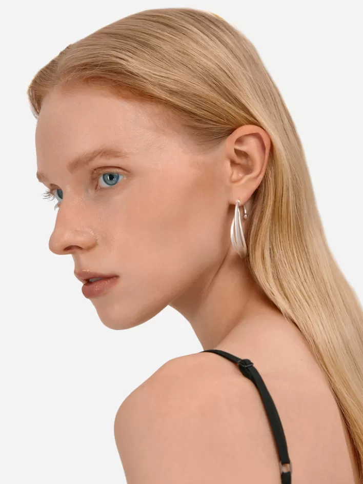 007__curvilinear_earring_3.webp Sale C2H4 007 - Curvilinear Earring Silver