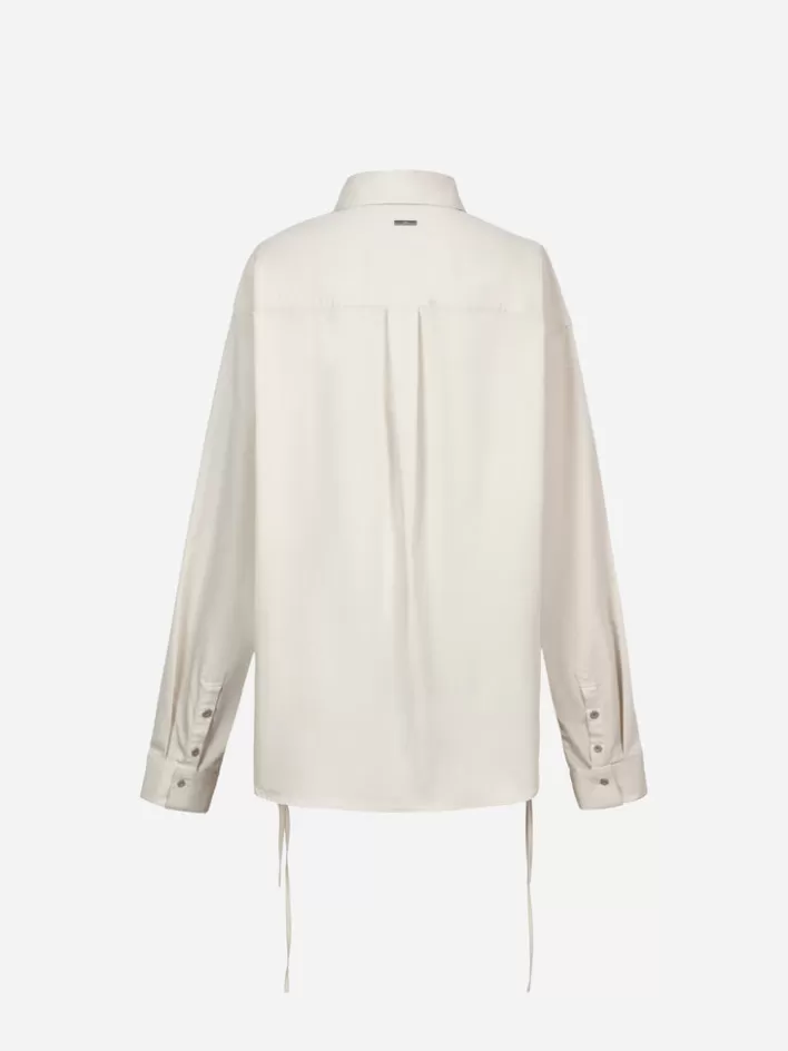 007__profile_lacing_shirt_5.webp Store C2H4 007 - Profile Lacing Shirt Khaki