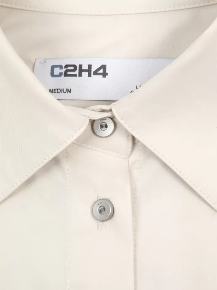 007__profile_lacing_shirt_6.webp Store C2H4 007 - Profile Lacing Shirt Khaki