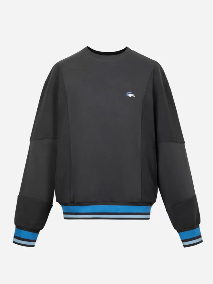 c2h4_x_lacoste_paneled_applique_insideout_crewneck_6.webp Flash Sale C2H4 X Lacoste Paneled Applique Inside-Out Crewneck Dark Gray
