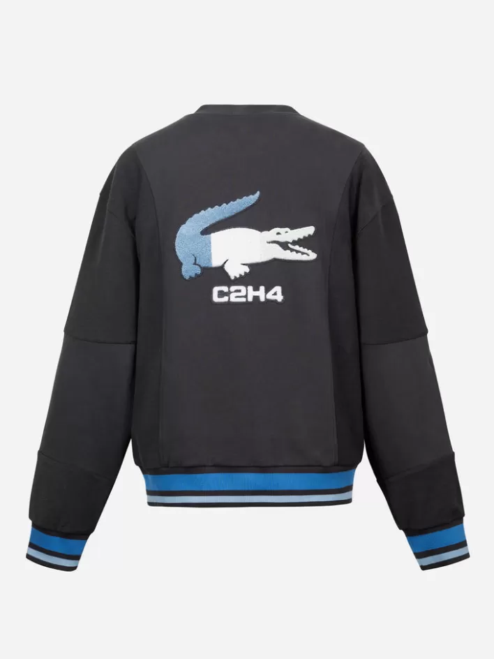 c2h4_x_lacoste_paneled_applique_insideout_crewneck_7.webp Flash Sale C2H4 X Lacoste Paneled Applique Inside-Out Crewneck Dark Gray